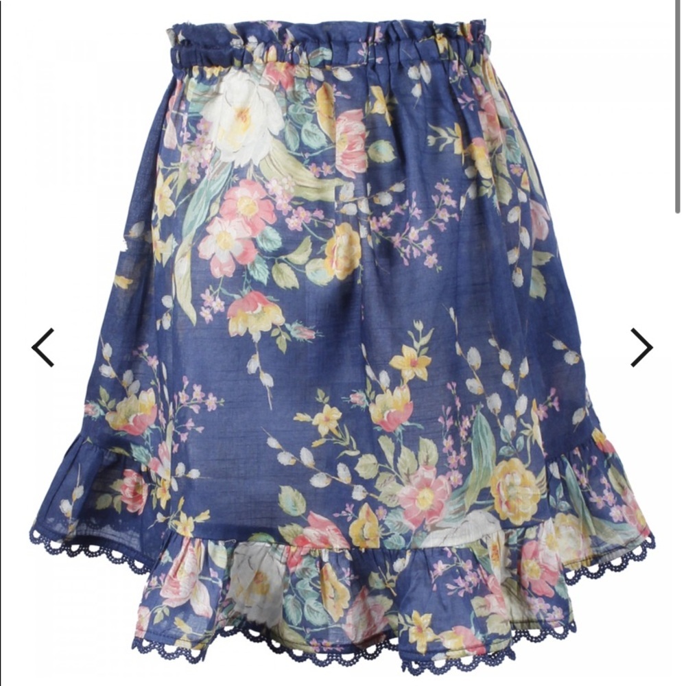 ZIMMERMANN GIRLS Blue Zinnia Ruffle Skirt 8,10 - Picture 2 of 5